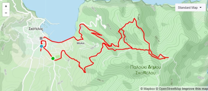 5η Ποδηλατική Διαδρομή Σκόπελος – Παλούκι (ΜΤΒ)_Map