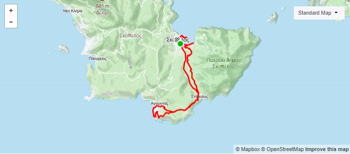 6η Ποδηλατική Διαδρομή Σκόπελος – Αγνώντας (ΜΤΒ GRAVEL)_Map