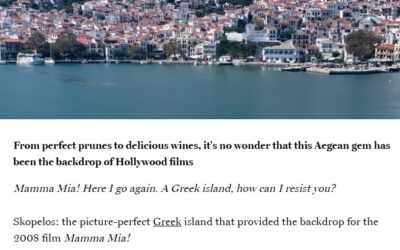 A unique dedicated article to Greece and Skopelos by Reader’s Digest!